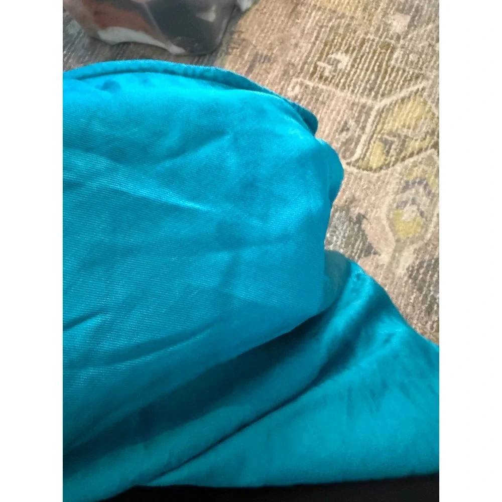 Club Monaco Teal Blue Bias Midi Skirt Mermaidcore Dopamine Linen Blend 10